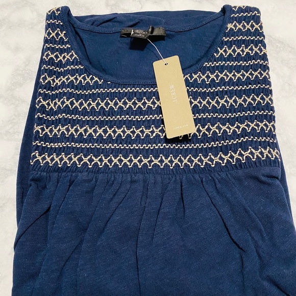 J.Crew Puff Sleeve T-Shirt with Smocked Yoke Small - Picture 4 of 4